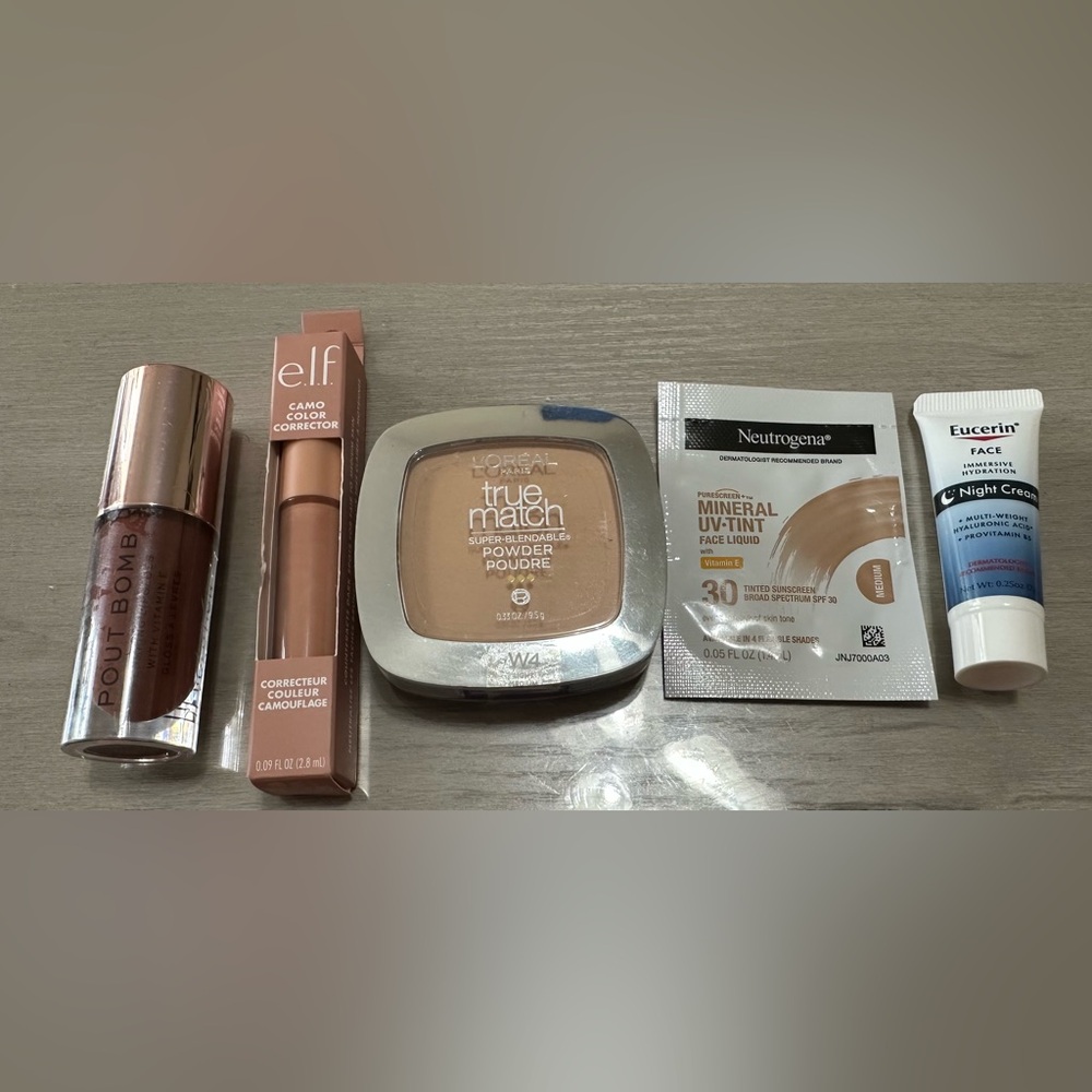 5 Piece Makeup + Skincare Bundle With L’Oreal, Neutrogena, Elf, Eucerin and more
